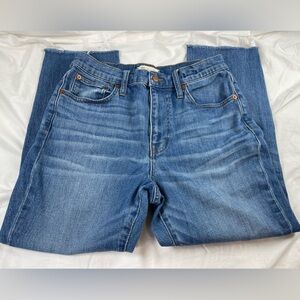 ⭐️Madewell Highrise Slim Crop Boyjean Size 26